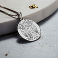 thumbnail image 6 of PicturesOnGold.com Saint Dismas Round Religious Medal Female Adult - 1" Quarter -Sterling Silver, 6 of 8