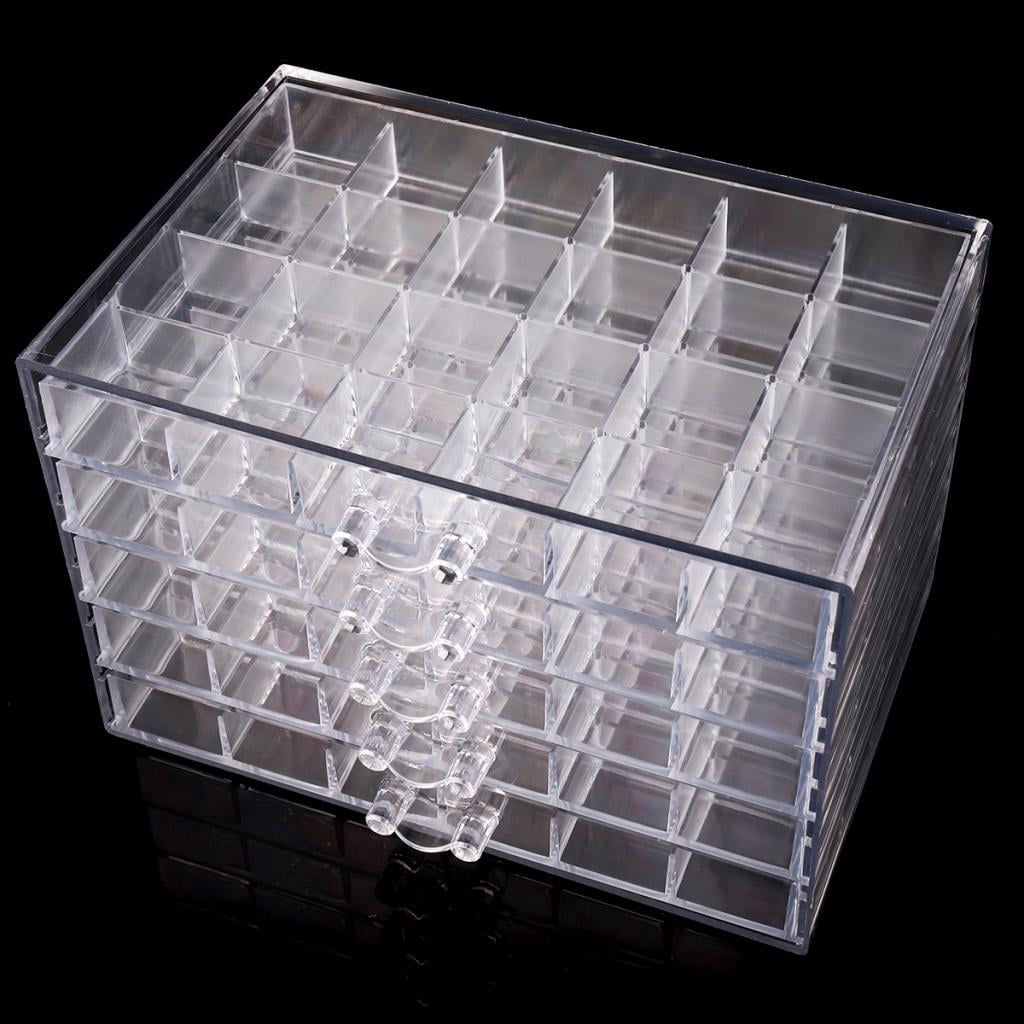 Transparent Storage Organizer for Beads, Rings, Jewelry Acceories, Art, and small crafts - 120 Slots