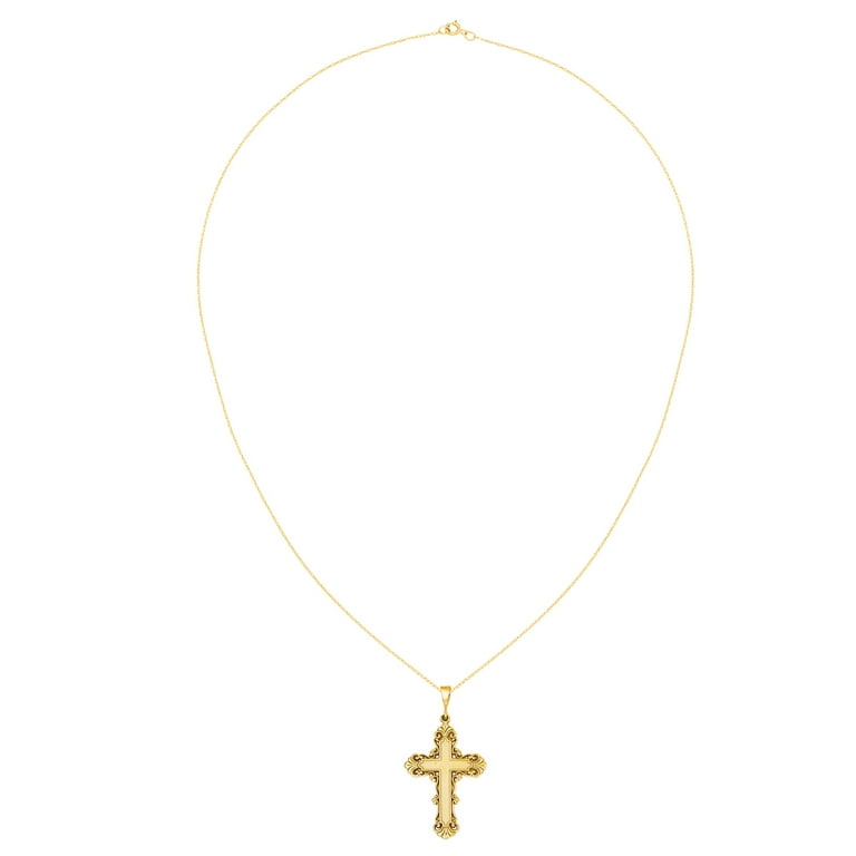 Walmart gold deals cross pendant