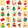 thumbnail image 2 of Paquete de pegatinas navideñas, anime, vinilo impermeable, 50 unidades, 2 of 2