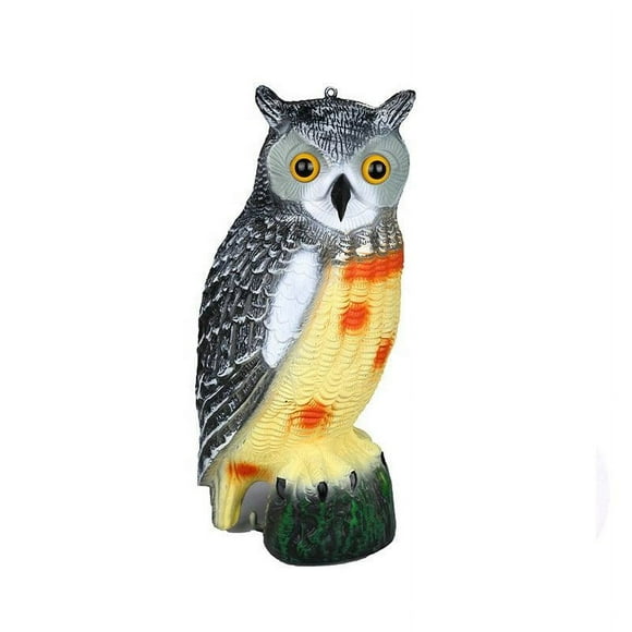 Owl Hawk Plastic Realistic Eagle Statues Bird Repellent Anti Pigeon Garden Outdoor Eagle Patio Owl Decor Scarecrow Lawn Owl Scare Birds/Pigeon/Seagull/Crow