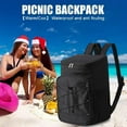 thumbnail image 4 of BCZHQQ Gifts for Him Her,Extra Large Lunch Backpack,16 Inch Travel Laptop Backpack for Women Men,Large Bookbag,Insulated Cooler Backpack Lunch Box Nurse Work Backpacks,Black,Summer Clearance, 4 of 6