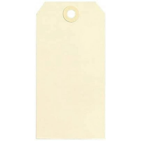 MACO #7 Manila Plain Shipping Tags, 5-3/4" x 2-7/8", 1000 per box