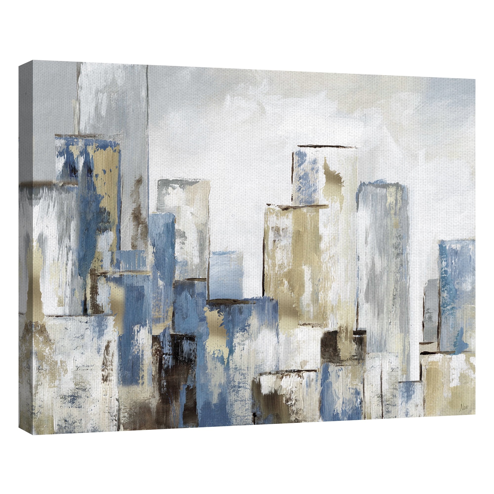 Masterpiece Art Gallery City Blues I & II by Nan Canvas Art Print Set of 2 (16" x 20")