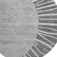 thumbnail image 4 of HomeRoots 655370 8 ft. Charcoal & Silver Abstract Transitional Washable Round Area Rug with UV Protection, 4 of 9
