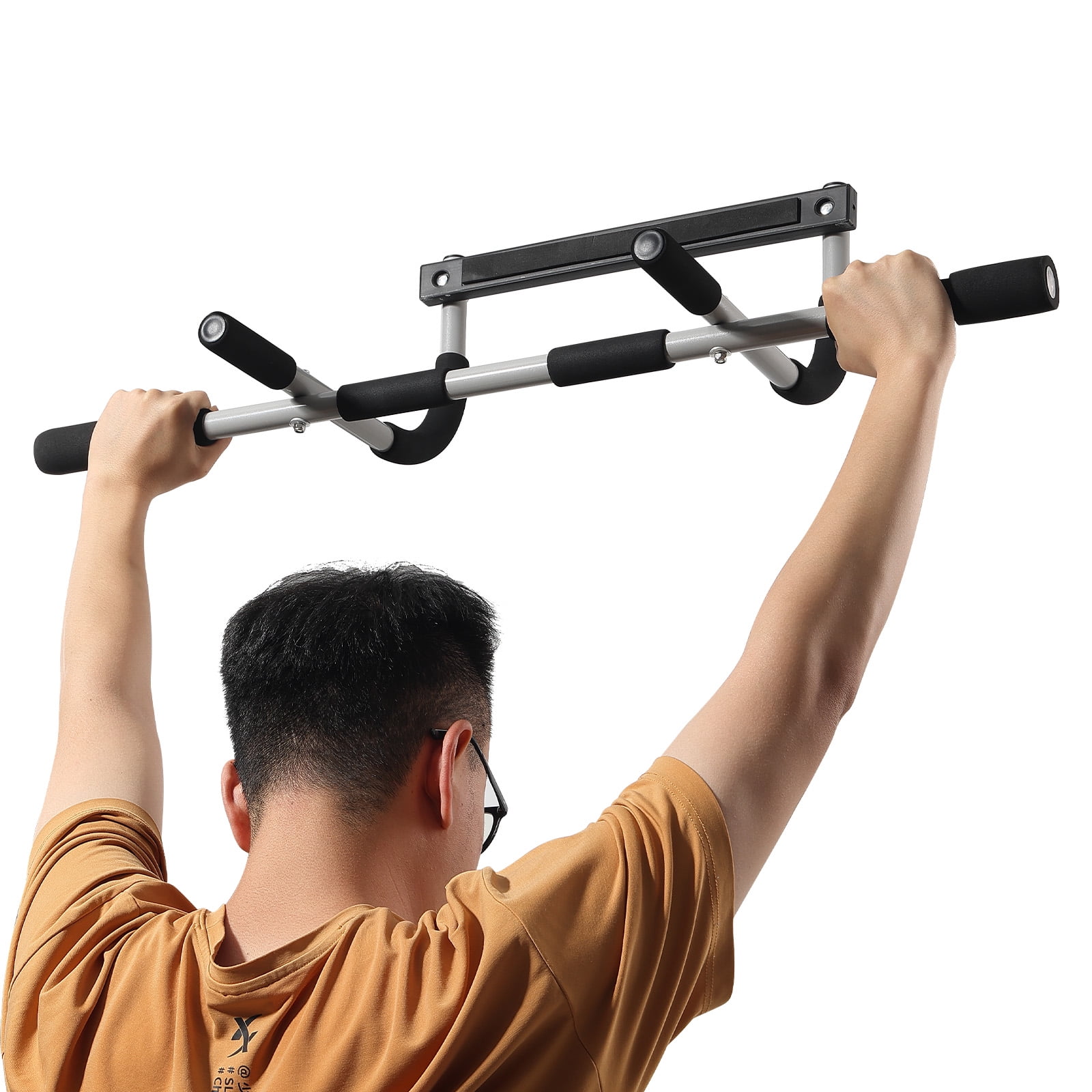 Reebok Delta Premium Pull-Up Bar, Fits Most Door Sizes, Supports