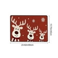 thumbnail image 3 of MTBLYS Christmas Carpet Entrance Mat 15.7X23.6 Inch Absorbent Non-Slip Dirt Proof Polyester Door Mat for Home Kitchen Bathroom Use, 3 of 6