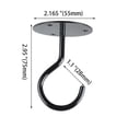thumbnail image 6 of 1 Set Wall Mount Hook Anti-rust Sturdy Strong Load-bearing Non-falling Hanging Things Flower Basket Ceiling Wrought Iron Hook for Home, 6 of 8