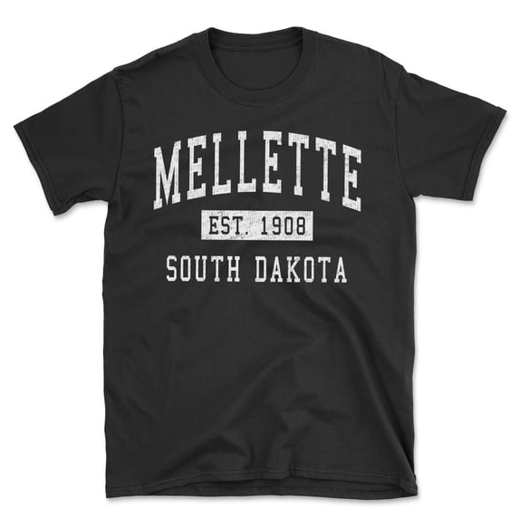 Mellette South Dakota Classic Established Men's Cotton T-Shirt