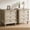 Natural&White, variant on HIUU 20" Walnut Nightstand Set of 2,4 Drawer Nightstand with Hidden Pull-Out Shelf,Farmhouse Bedside Table Set of 2 with 4 Solid Wood Feet and Metal Handle for Living Room,Bedroom