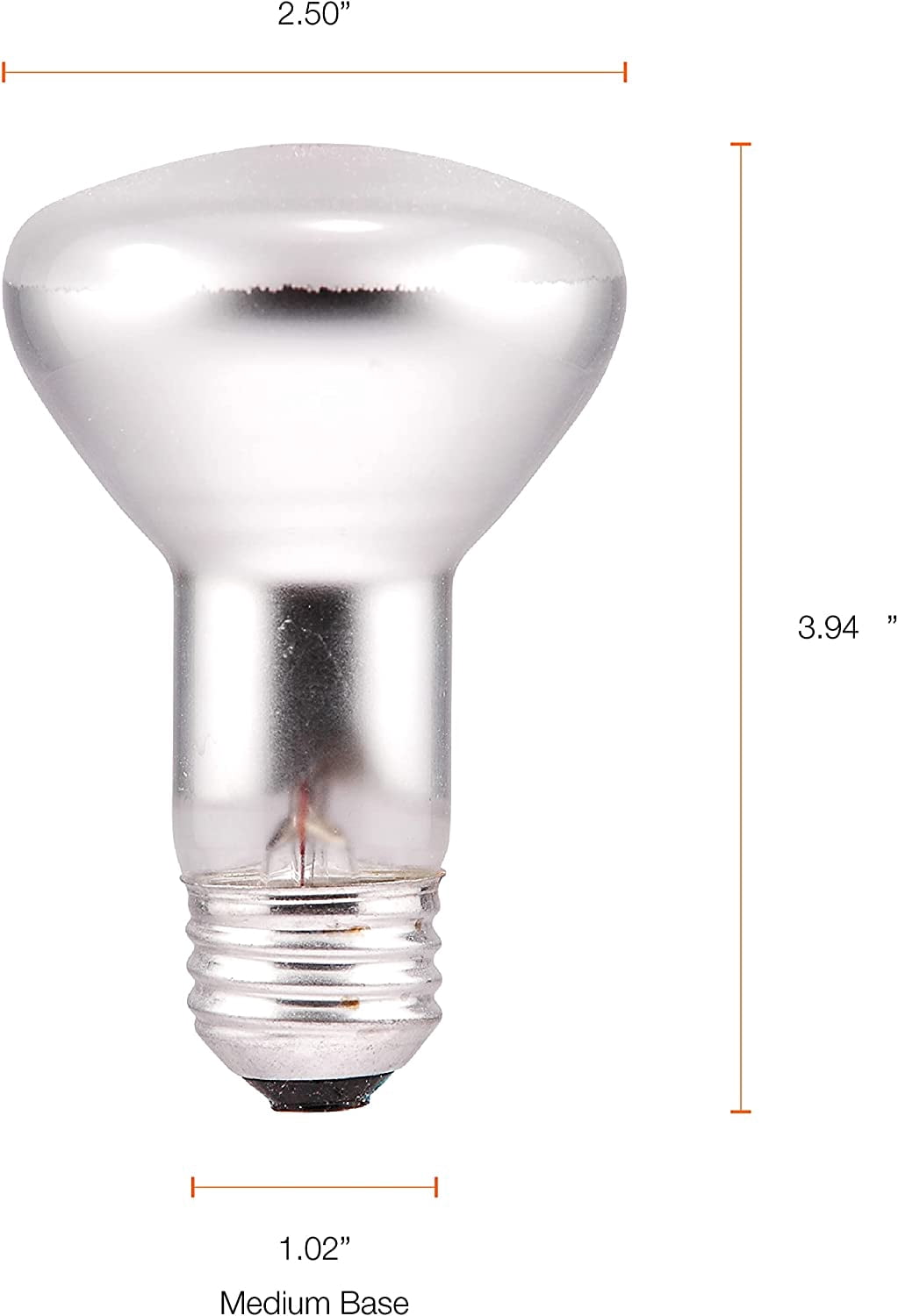 SYLVANIA R20 Incandescent Flood Light Bulbs, 45W, 295 Lumens, 2,000 Hours, Warm White, 6 Pack Value Pack
