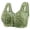 02#Green, variant on Women’s Wirefree Vest Bra Featuring Front Snap Closure For Women, Leopard Print Comfort Bra For Everyday Wear