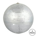thumbnail image 3 of Vickerman 4.75" Silver Mirror Ball Ornament, 4 per Bag, 3 of 3