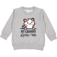 thumbnail image 2 of Inktastic My Grammy Loves Me Girls Granddaughter Kitten Toddler Sweatshirt, 2 of 4