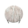 thumbnail image 4 of Expobazaar Marble Nesting Table with Grey Metal Frame for Living Room Décor, 4 of 5