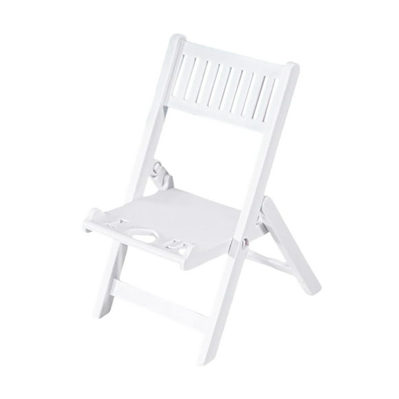 WLOELOEW White Flat Base Chair Phone Stand Bracket For Office Desk To Raise Mobile Phone Height Plastic White