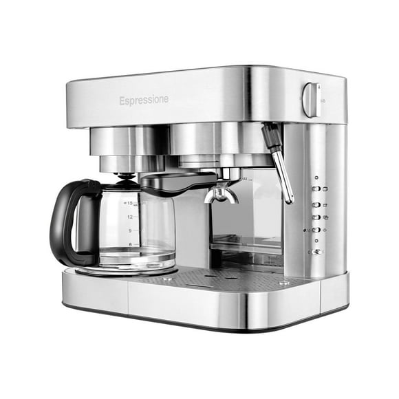 Espressione Stainless Steel Series EM-1040 - Coffee machine with cappuccinatore - 19 bar - 10 cups - stainless steel
