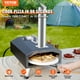 thumbnail image 2 of Horno de pizza multicombustible VEVOR 12 pulgadas con piedra giratoria de gas y leña, 2 of 9
