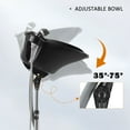 thumbnail image 6 of Artist Hand Black Shampoo Bowl Portable Salon Sink Barber Hair Washing Basin Adjustable Height with Drain, Sprinkler, Switch, 6 of 9