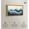 thumbnail image 2 of Waverly Blue Abstract Wall Art Canvas Wall Art by Art Remedy, Gold Floater Frame, 37.5" x 25.5", 2 of 6