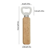 Moocorvic Bottle Openers , Wooden Handle Stainless Steel Beer Bottle Openers, Party Favors for Woman (5.51IN)
