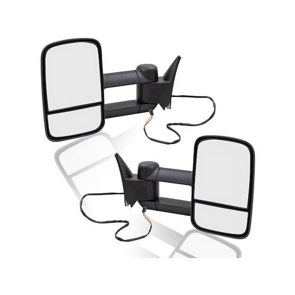 Towing Mirror Set - Compatible with 1991 - 2000 Chevy C3500HD Base 4 X 2 1992 1993 1994 1995 1996 1997 1998 1999