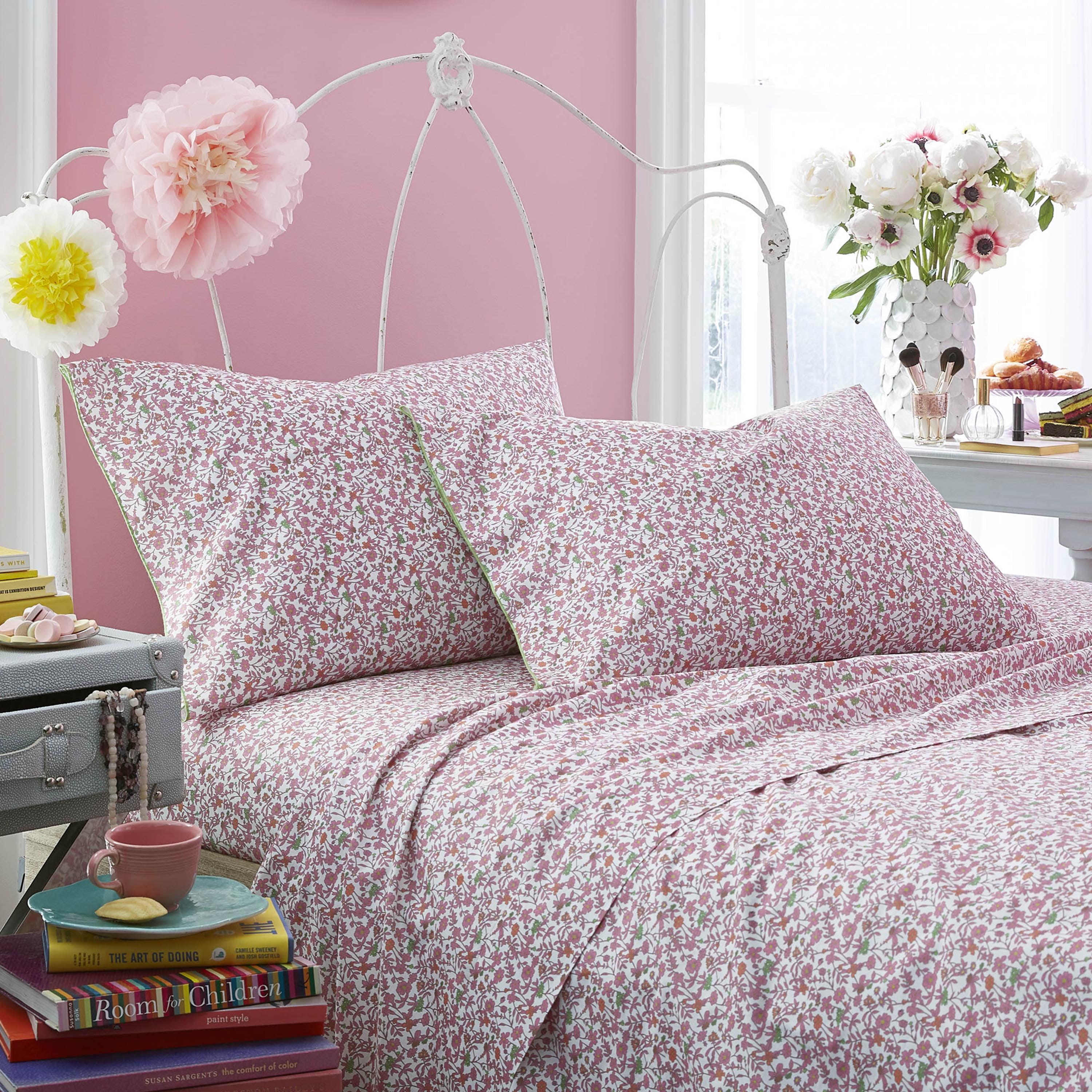 Lady Pepperell Cezanne Floral 144 Thread Count Cotton Percale 3Piece