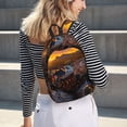 thumbnail image 6 of Yiaed Lizard With Sunglasses Sunset Print Backpack, Premium Laptop Backpack, Travel Backpack for Women, Lightweight Backpacks, Comfortable Back Pack-Medium, 6 of 7