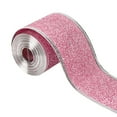 thumbnail image 2 of yotijay 2x2inch x 90 Yards Christmas Wired Edge Ribbon Flexible for Christmas Projects Pink, 2 of 9