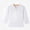 White, variant on WAVSUF Girls Polo Shirt, Long Sleeve Henley Neck Solid Fall Warm School Top Yellow 7-8
