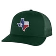 thumbnail image 6 of Texas Trucker Hat - Embroidered State Flag Design - Lone Star Texas Cap Snapback (Olive), 6 of 9