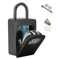 thumbnail image 1 of MesaSe Combination Lock Key Sturdy Key Lock Box Professional Key Safe Box Sturdy Resettable Code 4 Digit Combination Key Storage Lock Box Portable Lock Box for Home Security House Key, 1 of 10