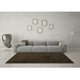 thumbnail image 3 of Ahgly Company Indoor Round Abstract Brown Modern Area Rugs, 5' Round, 3 of 4