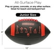 thumbnail image 6 of Huddle Hero Mini Football 2-Pack w/ Pump (Black/Green and Brown/White) (Black and Red, Junior), 6 of 6