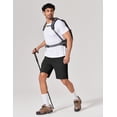 thumbnail image 3 of COOFANDY Mens Hybrid Casual Golf Shorts 9" Stretch Lightweight Quick Dry Summer Hiking Travel Shorts with Zipper Pockets, 3 of 6