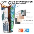 thumbnail image 7 of 30oz Fall Leaves Pumpkin Tumblers Stainless Steel Tumbler with Lid and Straw,Vacuum Insulated Double Wall Travel Tumbler Cups Mug with Cleaning Brush for Coffee,Tea, 7 of 7