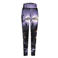 thumbnail image 4 of Mingw Witch Costume Leggings for Women Halloween Cosplay Outfit Skinny Stretchy Yoga Pants Fitness Athletic Trousers,Multicolor,XL, 4 of 5