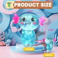 thumbnail image 3 of Juguete squishy de ajolote con brillo Puffwize para aliviar el estrés, 3 of 7