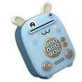 thumbnail image 2 of Vobor Mini Piggy Bank Singing Electronic Piggy Bank Money Storage Box with Fingerprint Password Face Recognition Light Music for Kids Boys Girls Little Rabbit, 2 of 9