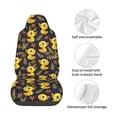thumbnail image 4 of Wukai Ducks Full Set Car Seat Covers with Soft Padding Universal Auto Front Seats Protector and Cushion Mat, 4 of 5