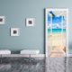 thumbnail image 3 of Romántica Vista Al Mar 77x200cm Etiqueta De La Puerta Efecto Trompe l'oeil 3D Interior PVC Pegatinas De Pared Para Decoración De La Pared Sala De Estar Cocina Dormitorio Baño Papel Pintado JM, 3 of 5
