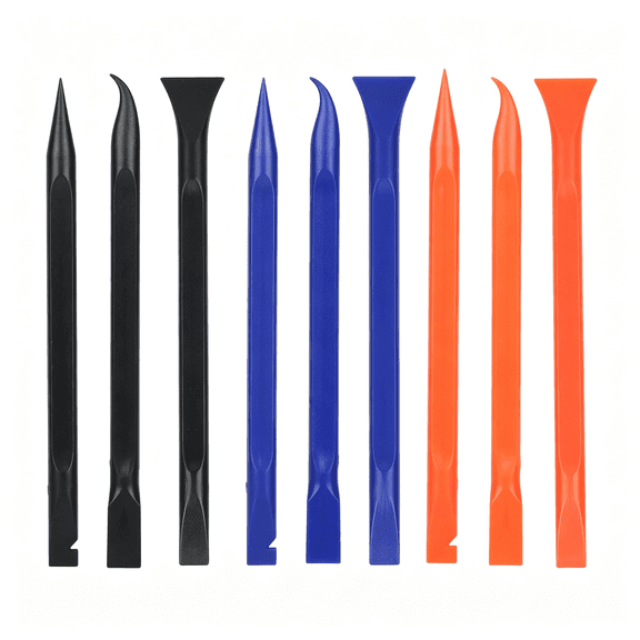 EXLEAF 9Pcs Car Detailing Pick Set Kit Anti-Scratch Plastic, Scraper Tools Multi-Functional for Interior Narrow Crevice Gaps