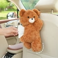 thumbnail image 5 of Bear Hanging Tissue Box Cover, Soft Plush Car Tissue Dispenser with Zipper for Rear Seat & Home, Cute Gift for Friends, 5 of 6