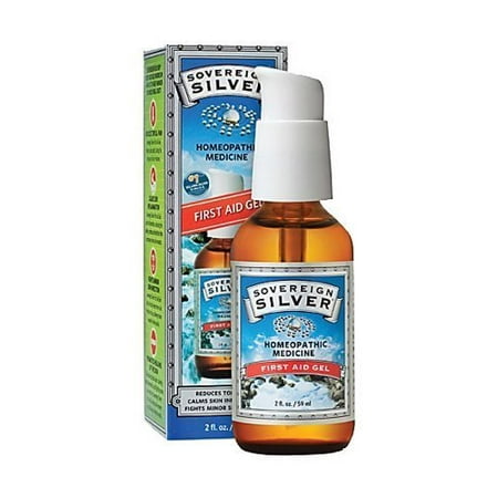 Sovereign Silver First Aid Gel - Homeopathic Medicine, 2oz (59mL) - Be Prepared for Life's Little