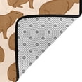 thumbnail image 4 of Area Rugs For Living Room Decor - Brown Capybara Soft Anti Slip Throw Washable Rugs 5x7 For Bedroom, Indoor Carpet For Bedroom Living Room 80x58In, 4 of 7