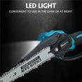 thumbnail image 5 of MUSTOOL 8-Inch Electric Chainsaw, LCD Display Battery& LED Lights? 88V Brushless Motor Powered Chainsaw Cordless Pruning Shears for Tree Branch Wood Cutting Fruit Tree Pruning and Logging, 5 of 9