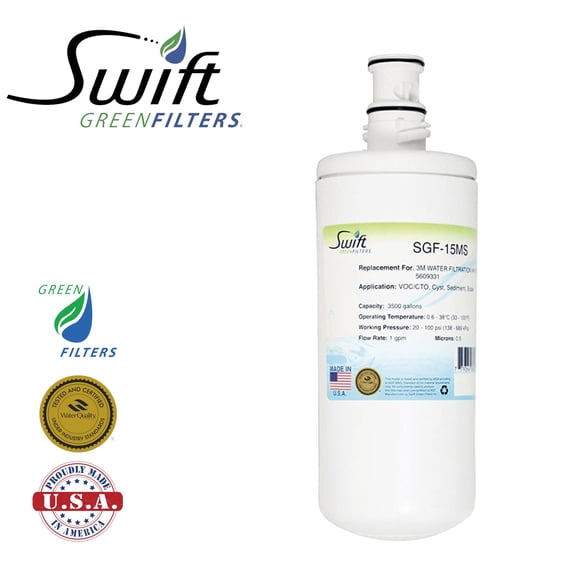 Swift Green Filters SGF-15MS Compatible for HF15-MS,5609331 Commercial Water Filter (3 Pack),Made in USA