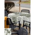 thumbnail image 5 of Outdoor Tablecloth with Umbrella Hole for Patio/Picnic/Party/Camping, Sage Green Palm Leaves Waterproof Table Cloth Square Cover Washable, Summer Tropical Botanical Farmhouse (54"x 54"), 5 of 9
