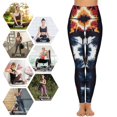 thumbnail image 5 of Women's High Waisted Yoga Leggings with Pockets，Colorful Tie Dye Vortex，Tummy Control Non See Through Workout Athletic Running Yoga Pants, 5 of 6