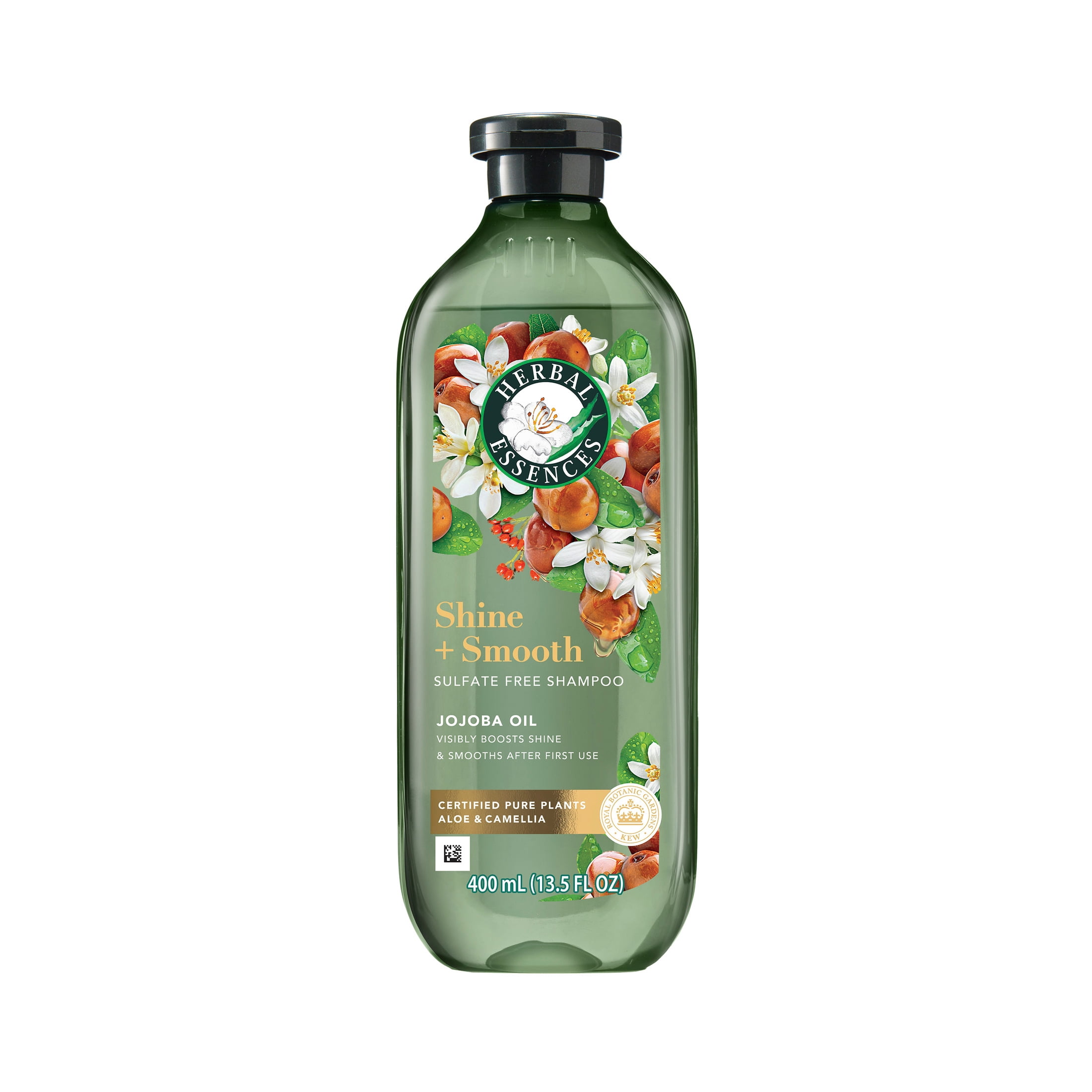 Herbal Essences Shine + Smooth Jojoba Oil Sulfate Free Shampoo, 13.5 fl oz  - Walmart.com